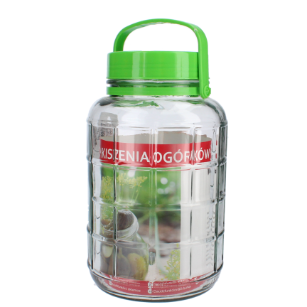 WEL6891/1 8-liter multipurpose glass jar with screw cap