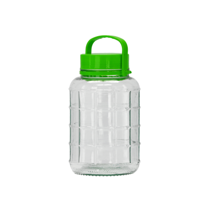 WEL6891/1 8-liter multipurpose glass jar with screw cap
