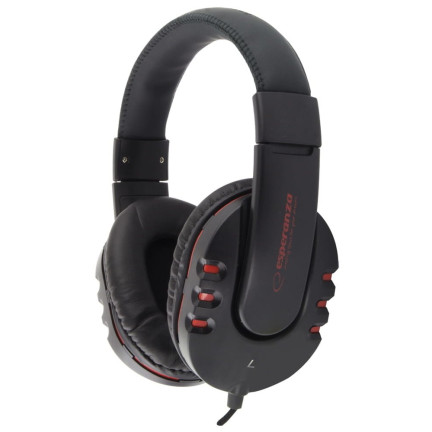 EH142K Sluchátka ESPERANZA AUDIO MAUI BLACK jack