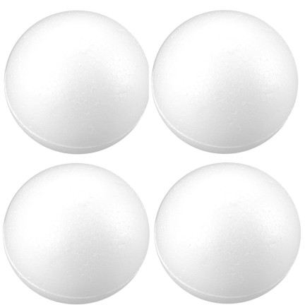 TG76550 KUGEL POLYSTYROL KUGELN FÜR DECOUPAGE URLAUB DEKORATION 8CM 4PCS/KPL