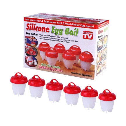 1145 Silikonformen zum Kochen von Eiern ohne Schale