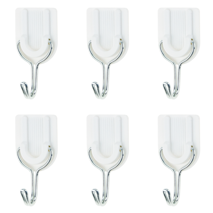 TG77673 UNIVERSELLE SELBSTKLEBENDE HAKEN BELASTBARKEIT BIS ZU 2KG 6PCS/KPL