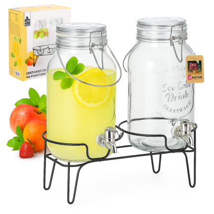 SIP2027 2ER SET 4L GLÄSER AUF SOCKEL MIT HAHN
