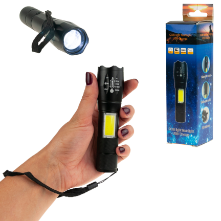 XA047 ZOOM USB COBE LED TAKTISCHE TASCHENFACKEL