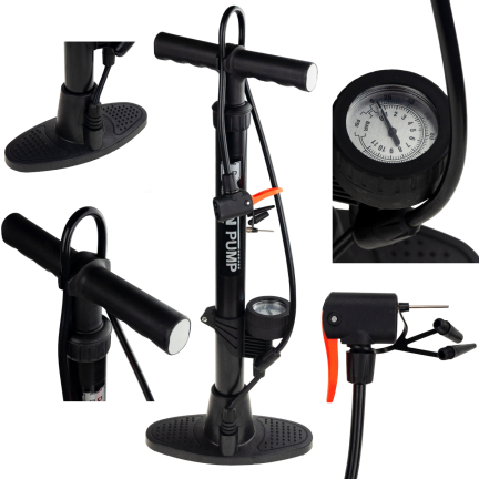 TG60272 FAHRRADPUMPE MANOMENTR BODENSTATIONÄR