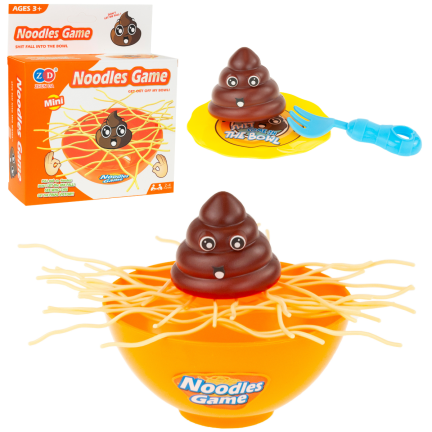 TG67273 BIER SPIEL FALLEN POO SPAGHETTI FAMILIE ARCADE SPASS