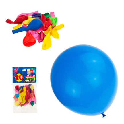 391192 FARBBBALLONS 50 BLÄTTER, Größe 22x25 cm
