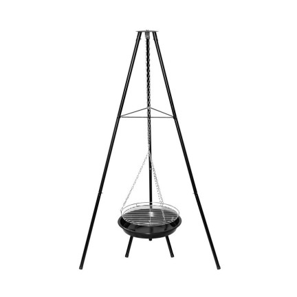 TG72009 DREIBEIN MIT ROST GARTENGRILL FEUERSTELLE GARTENGRILL HÄNGEGRILL