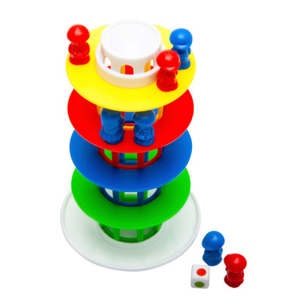 TG55521 BALANCIERTURMSPIEL WACKELNDER, SCHIEFER TURM