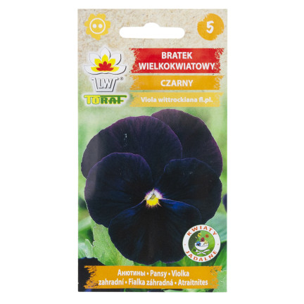 R3358 GROSSBLÜTIGES STIEFMÜTTERCHEN SCHWARZ 0,2G SAMEN BLUMEN TORAF