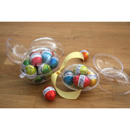 TG35238 Acrylic Egg, 8 cm Plastic Egg, for Decorating, Easter Decorations