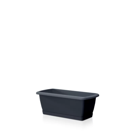 ISE400P-S433 Balcony Planter Box with Stand, Anthracite, 17 L