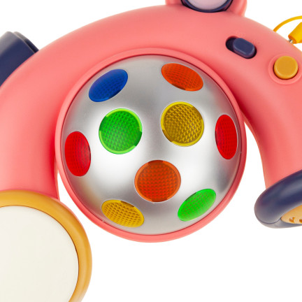 RJ2835 KARAOKE-MIKROFON AUF STATIV DISCOKUGEL MP3 FÜR KINDER