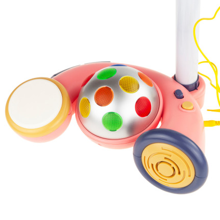 RJ2835 KARAOKE-MIKROFON AUF STATIV DISCOKUGEL MP3 FÜR KINDER