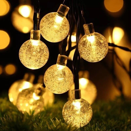 TG71398-1 SOLÁRNÍ LAMPA GIRLAND 20LED 5M ZAHRADNÍ LAMPA PRO BALKÓNOVÝ ŘETĚZEC SVĚTELNÉHO KRUHU
