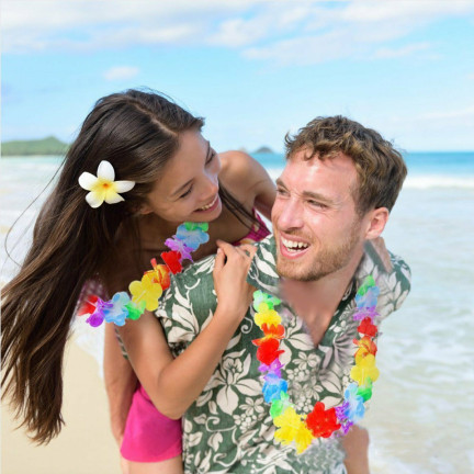 TG53706 HAVAJSKÉ KVĚTINY NÁHRDELNÍK HAVAJSKÁ GIRLANDA ALOHA GIRLANDY