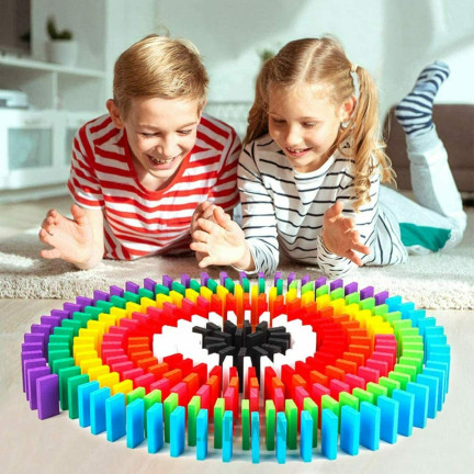 TG67014 DOMINO DŘEVĚNÉ KOSTKY VELKÉ PUZZLE 120 EL.