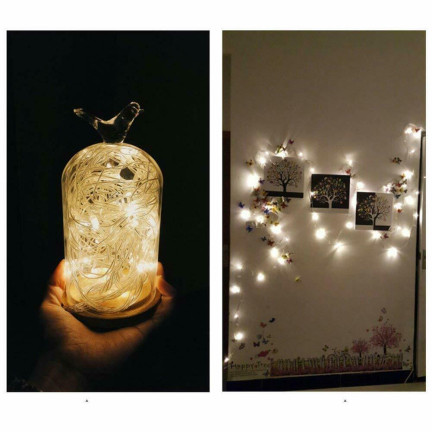 KK83CB VÁNOČNÍ STROMEK SVĚTLA 40LED BATERIE OVLÁDANÉ AA SVĚTLO TEPLÉ BÍLÉ