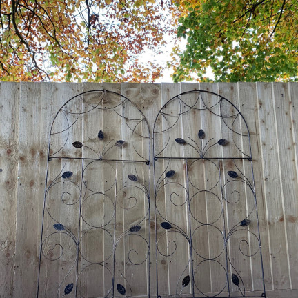 TG81365 Pergola, trellis, garden lattice, support for climbing plants (2-pack)