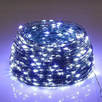 TG73524-1 WEIHNACHTSBAUM LEUCHTET GRÜN DRAHT BATTERIE KALT LICHT WEISS 40LED