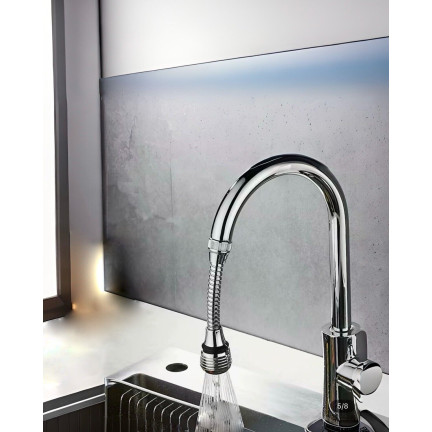 IM013 FLEXIBILNÍ PRODLOUŽENÍ BATERIE PERLÁTOR VÝTOKOVÁ TRUBICE CHROM