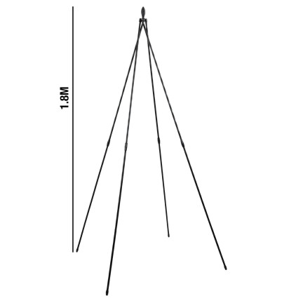 Obelisk Garden Pergola, Support for Climbing Plants, Decorative Tip, 180 cm