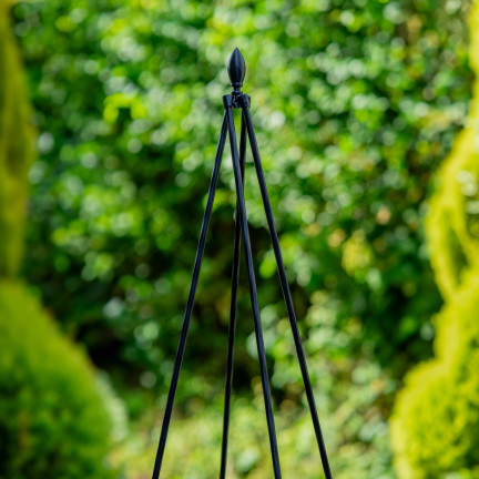 Obelisk Garden Pergola, Support for Climbing Plants, Decorative Tip, 180 cm