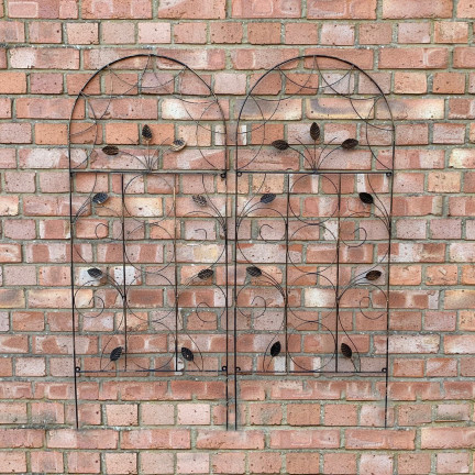 TG81365 Pergola, trellis, garden lattice, support for climbing plants (2-pack)