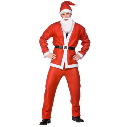 CC53 Weihnachtsmannkostüm komplett 5-teiliges Set Starburst für Weihnachtsmann