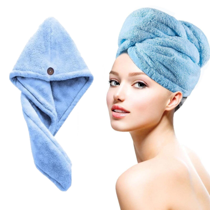 AG23 KOPFTUCH MIKROFASER HAAR TURBAN FÜR NASSE HAARE MIKROFASER