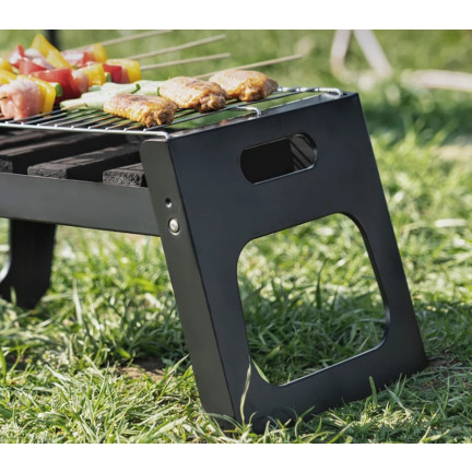 TG71420 KLAPPBARER CAMPING BBQ TRAGBARER HOLZKOHLEGRILL