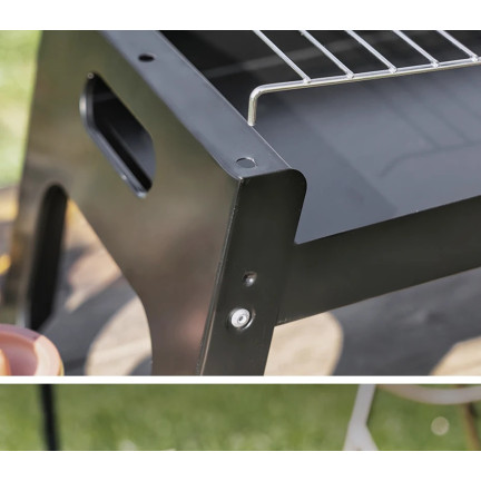 TG71420 KLAPPBARER CAMPING BBQ TRAGBARER HOLZKOHLEGRILL