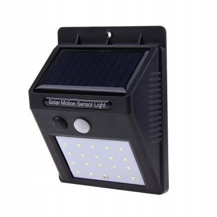 WW40HALOGEN SOLARLAMPE 20 LED MIT BEWEGUNGSMELDER