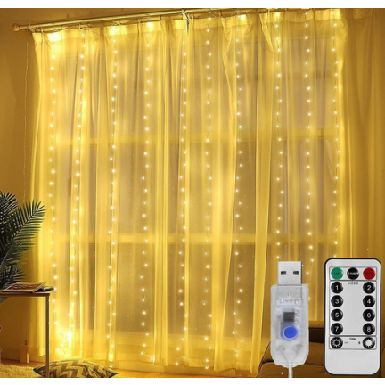 DC-26 SVĚTELNÁ CLONA 3X2M TEPLÁ BÍLÁ