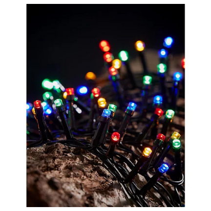 LM200 VÁNOČNÍ STROM SVĚTLA 200LED VÍCEBAREVNÉ VÁNOČNÍ STROM SVĚTLA SILNÝ ZELENÝ KABEL