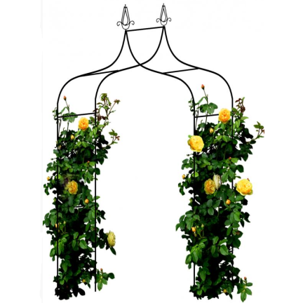 PERG-N6078 Gartenbogen Metallbogen für Rosen Blumen Zweige 240cm