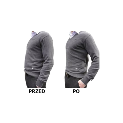 LL63LB PÁNSKÉ ZEŠTÍHLUJÍCÍ TRIČKO L BÍLÁ SLIM VESTA