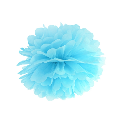 34907 Seidenpapier Pompon 15 cm weiß Dekoration Pompons