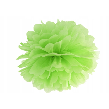 34907 Seidenpapier Pompon 15 cm weiß Dekoration Pompons