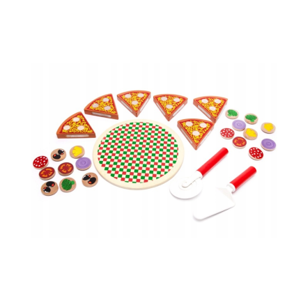 TG50033 DŘEVĚNÁ SKLÁDAČKA NA KRÁJENÍ PIZZY PŘÍSLUŠENSTVÍ K NOŽŮM NA SUCHÝ ZIP
