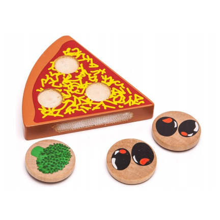 TG50033 DŘEVĚNÁ SKLÁDAČKA NA KRÁJENÍ PIZZY PŘÍSLUŠENSTVÍ K NOŽŮM NA SUCHÝ ZIP