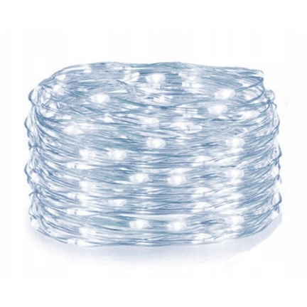 TG37005-1 40 LED KALTWEISS 2M BATTERIE-LAMPE an einem Kabel