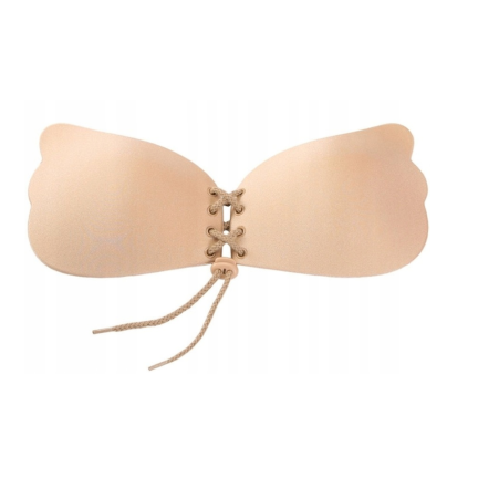 TG55973-C SELBSTTRAGENDER BH C PUSH UP RÜCKENFREIER HOCHZEITS-BH