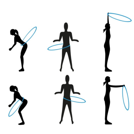 SP11 HULA HOOP pro vyhlazování s masáží těžký velký