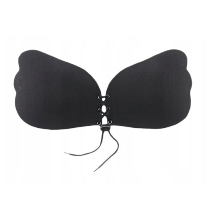 TG55972-D SELBSTTRAGENDER BH D PUSH UP RÜCKENFREIER BH WIEDERVERWENDBAR SCHWARZ