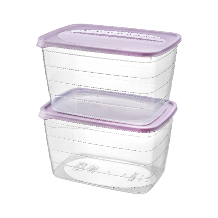 HOB020993 KIT. 2 HLUBOKÉ OBDÉLNÍKOVÉ KRABICE 6L