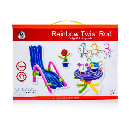 KX9684 KREATIVNÍ HRAČKA DUHOVÉ KROUCENÉ DRÁTY 100EL