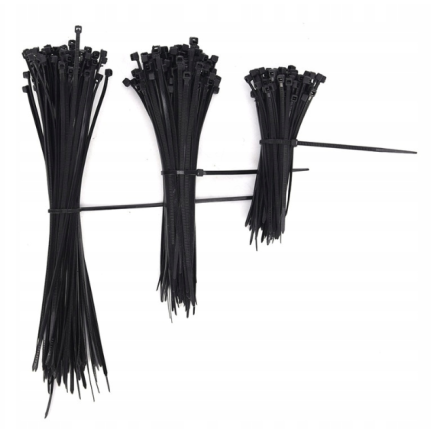 NGBT076 SAMOSVORNÉ SVORKY 50 VELIKOSTÍ 3 VELIKOSTI ČERNÉ samosvorné