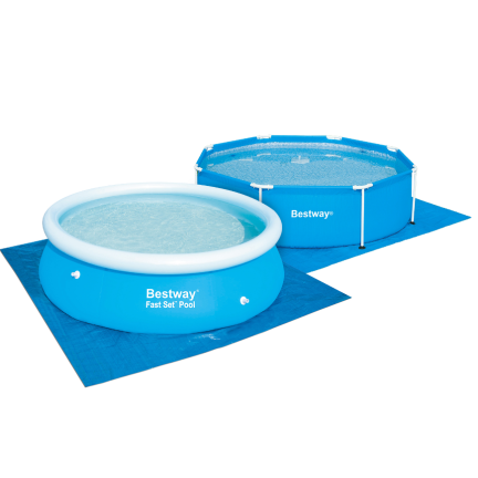 58000 Bazénová rohož 274x274cm rám nebo vzpěra bazénu BESTWAY