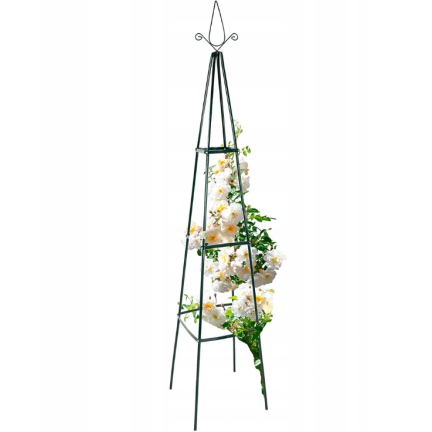 PERG-N0293 ZAHRADNÍ PERGOLA PYRAMIDA RŮŽE PODPORA KOVOVÝ SLOUPEK